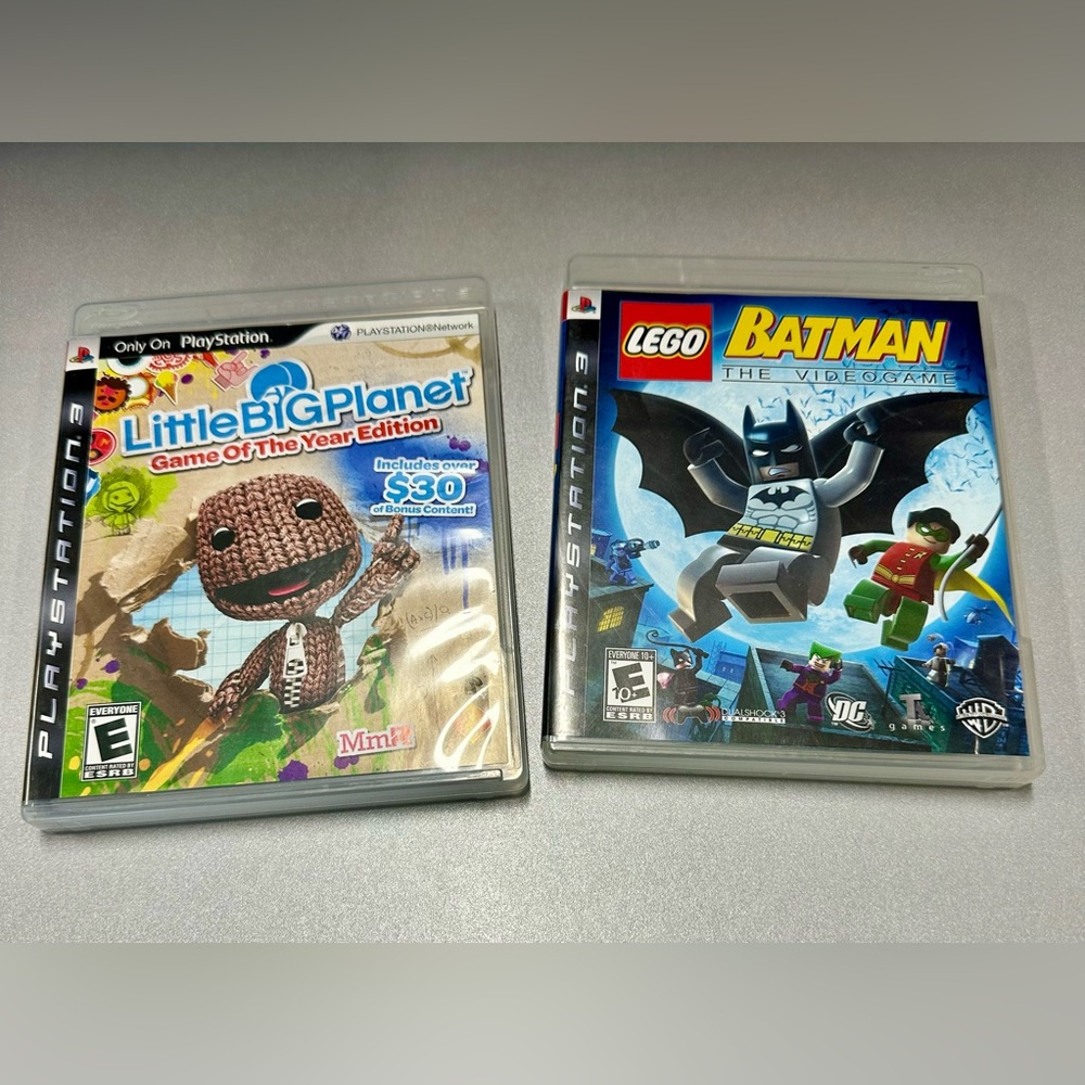 PS3 Little Big Planet and LEGO Batman games (lot of 2)